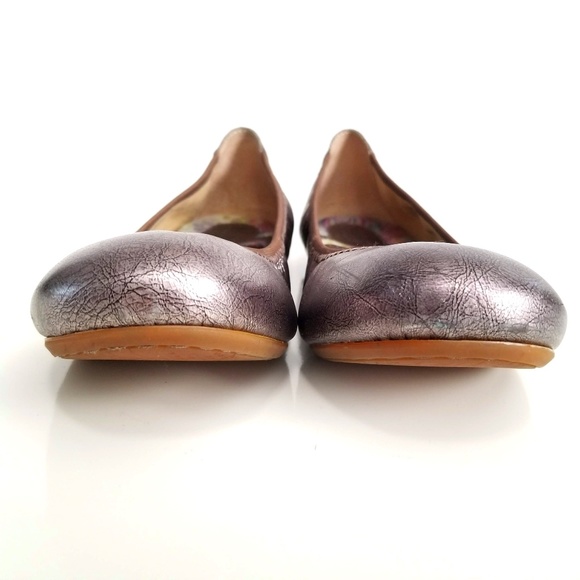 BORN Julainne Ballet Flats Metallic Leather Shoes - Picture 9 of 12